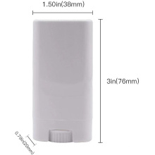 15g oval deodorant stick container with top filling